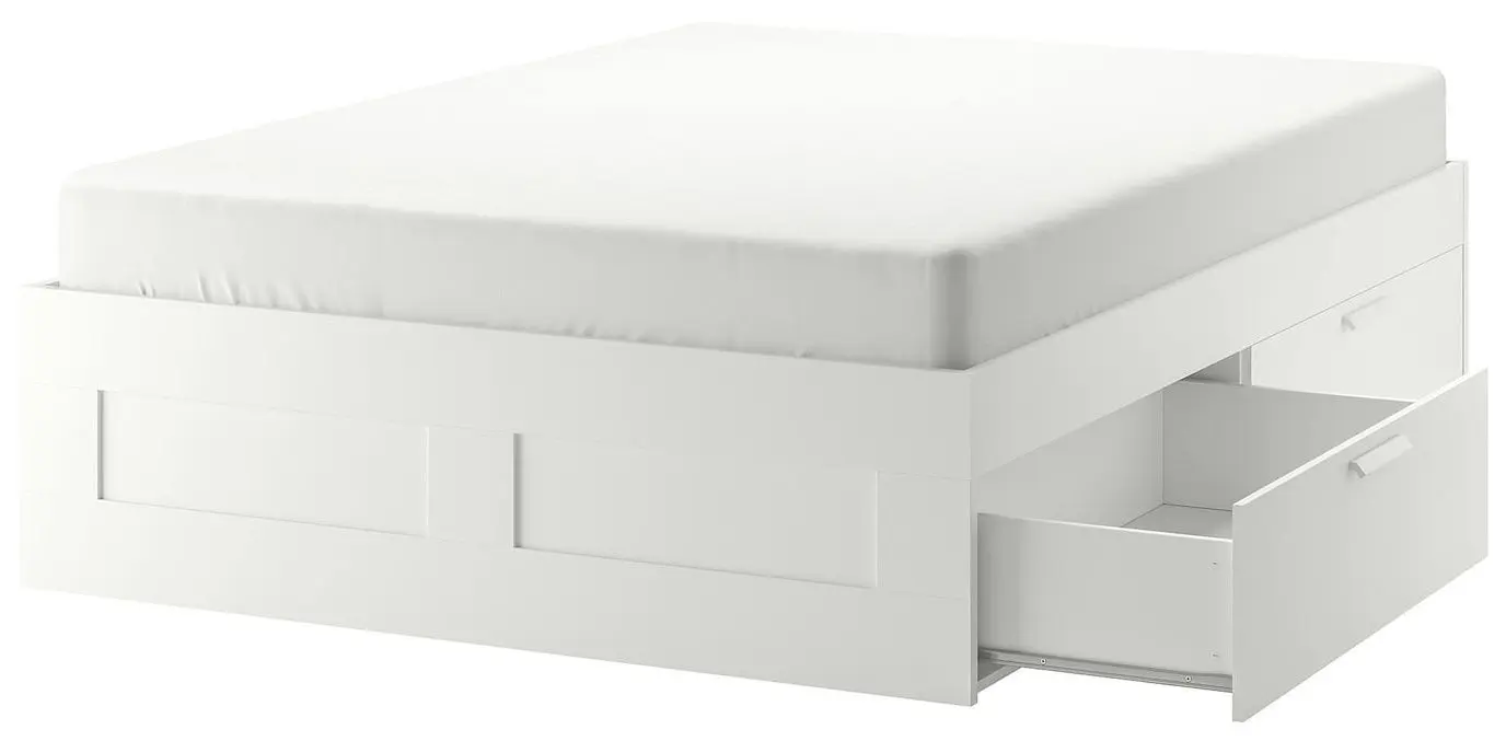 Dormitor Ikea Brimnes 3 piese 160x200 (Alb)