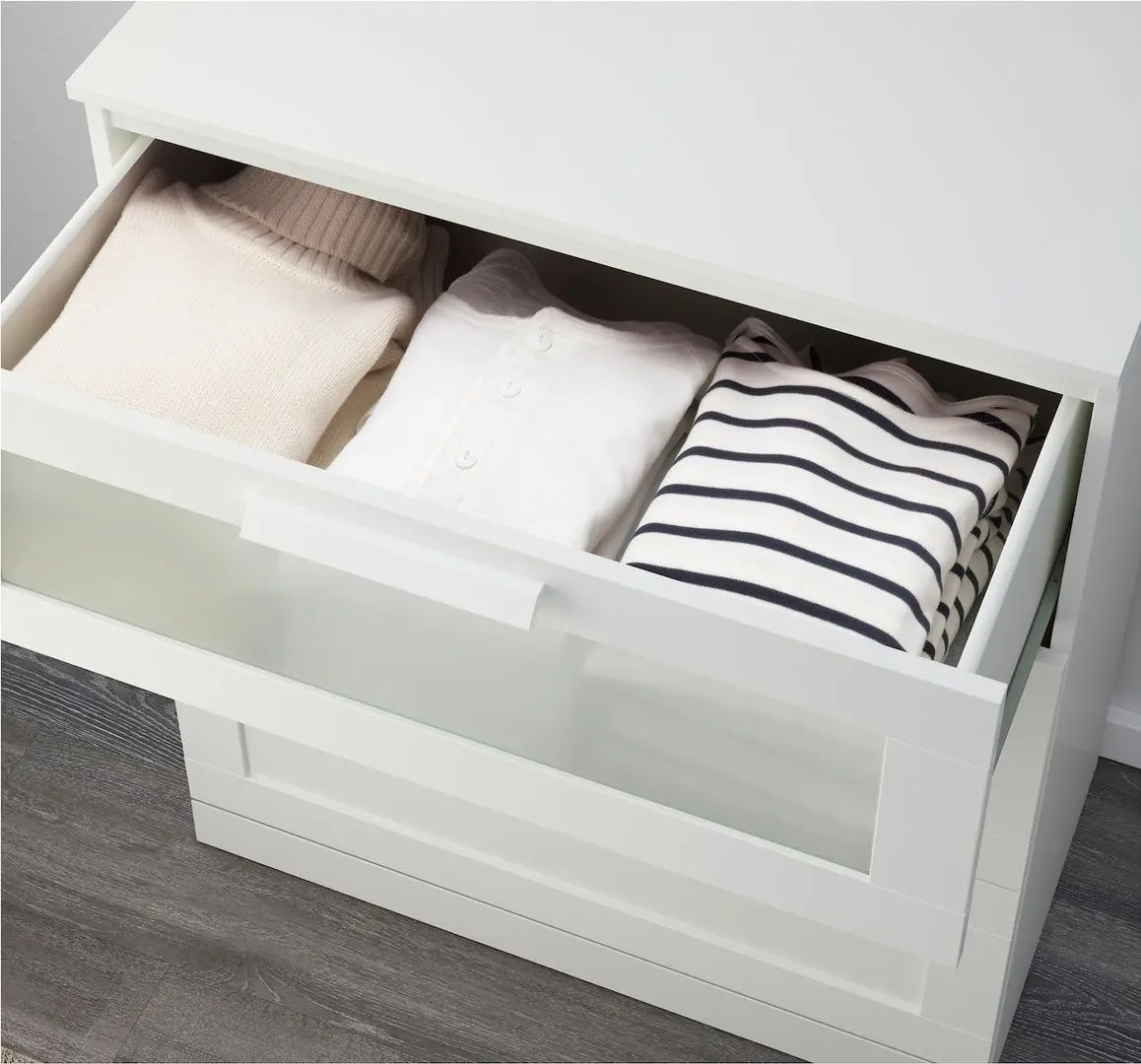 Dormitor Ikea Brimnes 3 piese 180x200 (Alb)