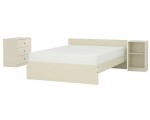 Dormitor Ikea Gursken 3 piese/cu comoda (Bej-deschis)