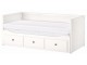 Dormitor Ikea Hemnes 3 piese/cu noptiera 80x200 (Vopsit Alb)