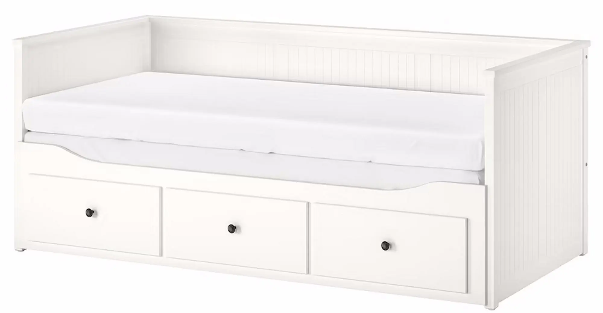 Спальная Ikea Hemnes 3 предмета/с прикроватной тумбой 80x200 (Белая Морилка)