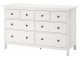 Dormitor Ikea Hemnes 3 piese/cu noptiera 80x200 (Vopsit Alb)