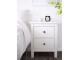 Dormitor Ikea Hemnes 3 piese/cu noptiera 80x200 (Vopsit Alb)