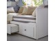 Dormitor Ikea Hemnes 3 piese/cu noptiera 80x200 (Vopsit Alb)