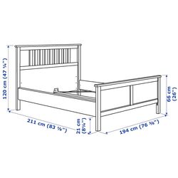 Спальная Ikea Hemnes 4 предмета 180x200 (Белая Морилка) Thumb