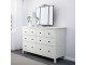 Dormitor Ikea Hemnes 4 piese 180x200 (Alb Vopsit)