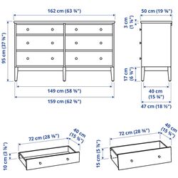 Спальная Ikea Idanas 4 предмета 140x200 (Белый) Thumb