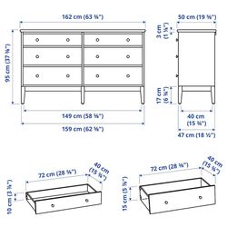 Спальная Ikea Idanas 4 предмета 140x200 (Темно-коричневый) Thumb