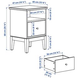 Спальная Ikea Idanas 4 предмета 140x200 (Темно-коричневый) Thumb