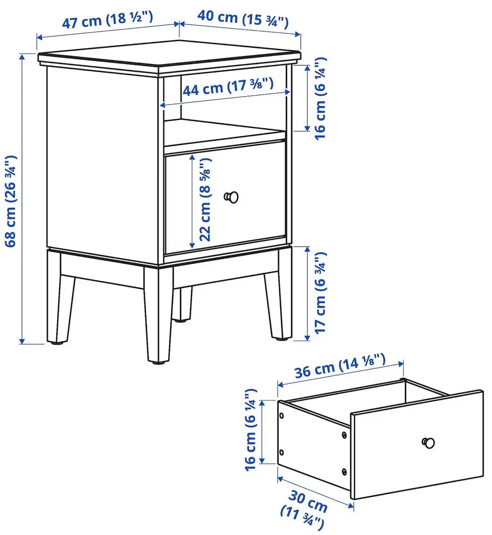 Спальная Ikea Idanas 4 предмета 160x200 (Белый)