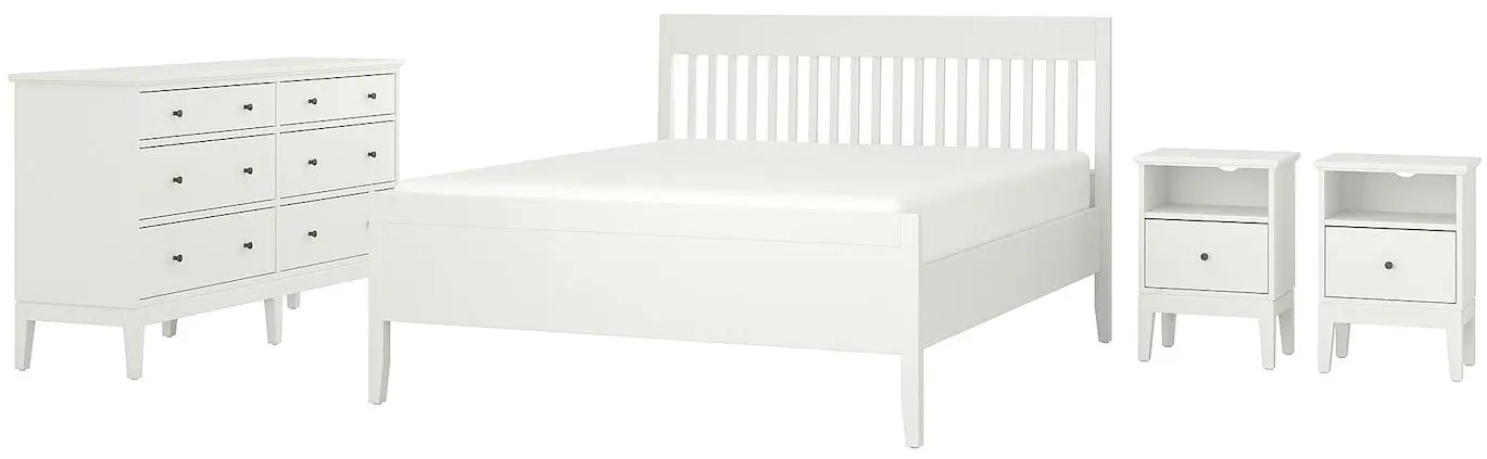 Спальная Ikea Idanas 4 предмета 160x200 (Белый)