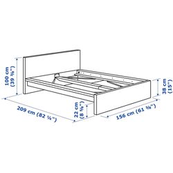 Спальная Ikea Malm 4 предмета 140x200 (Белый Дуб) Thumb