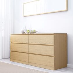 Спальная Ikea Malm 4 предмета 140x200 (Белый Дуб) Thumb