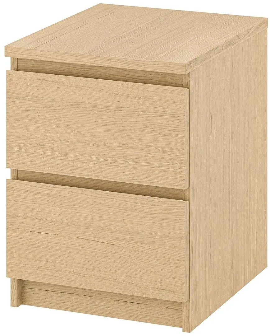 Спальная Ikea Malm 4 предмета 140x200 (Белый Дуб)