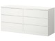 Dormitor Ikea Malm 4 piese 160x200 (Alb)