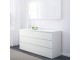 Dormitor Ikea Malm 4 piese 160x200 (Alb)