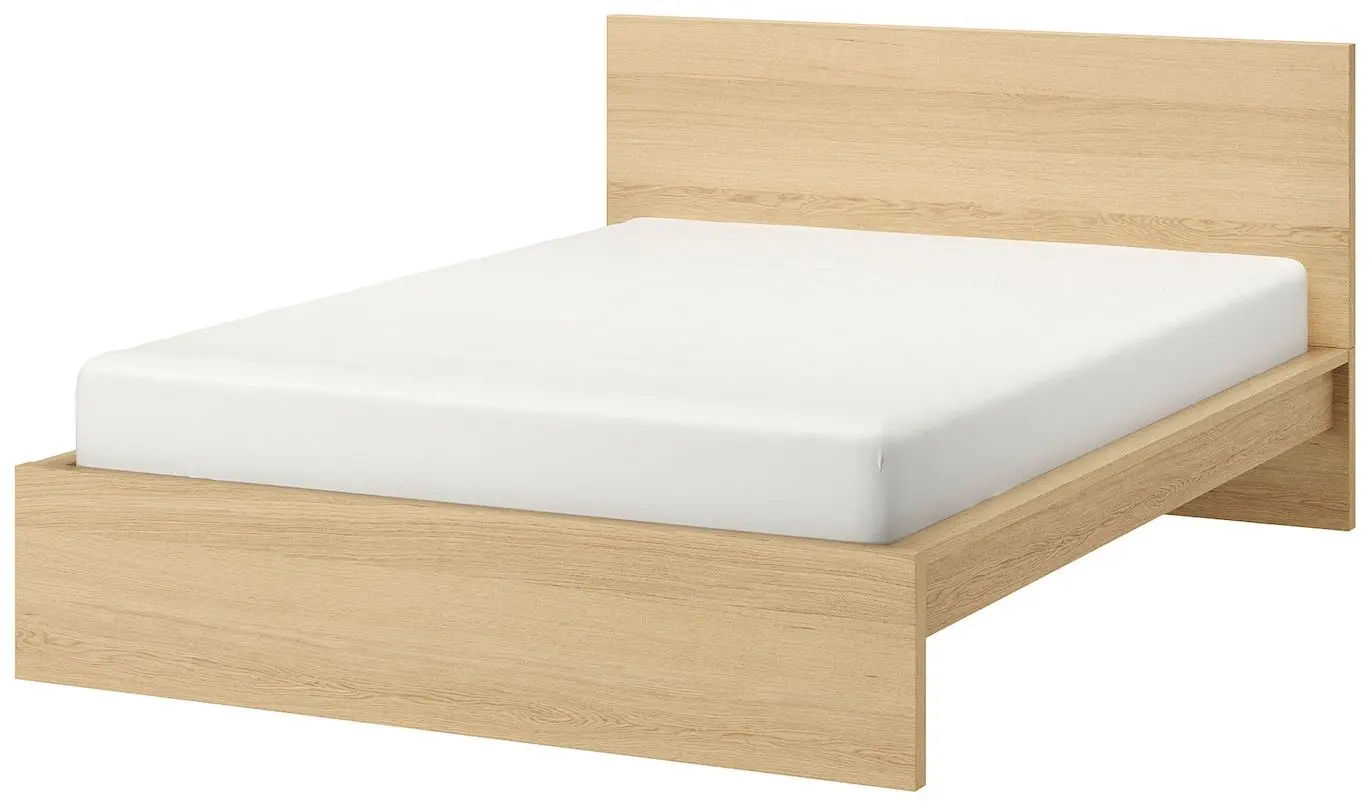 Спальная Ikea Malm 4 предмета 180x200 (Белый Дуб)