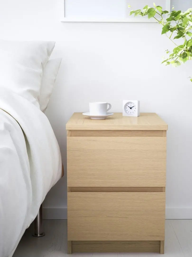 Спальная Ikea Malm 4 предмета 180x200 (Белый Дуб)