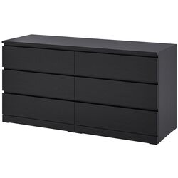 Спальная Ikea Malm 4 предмета 180x200 (Черно-коричневый) Thumb