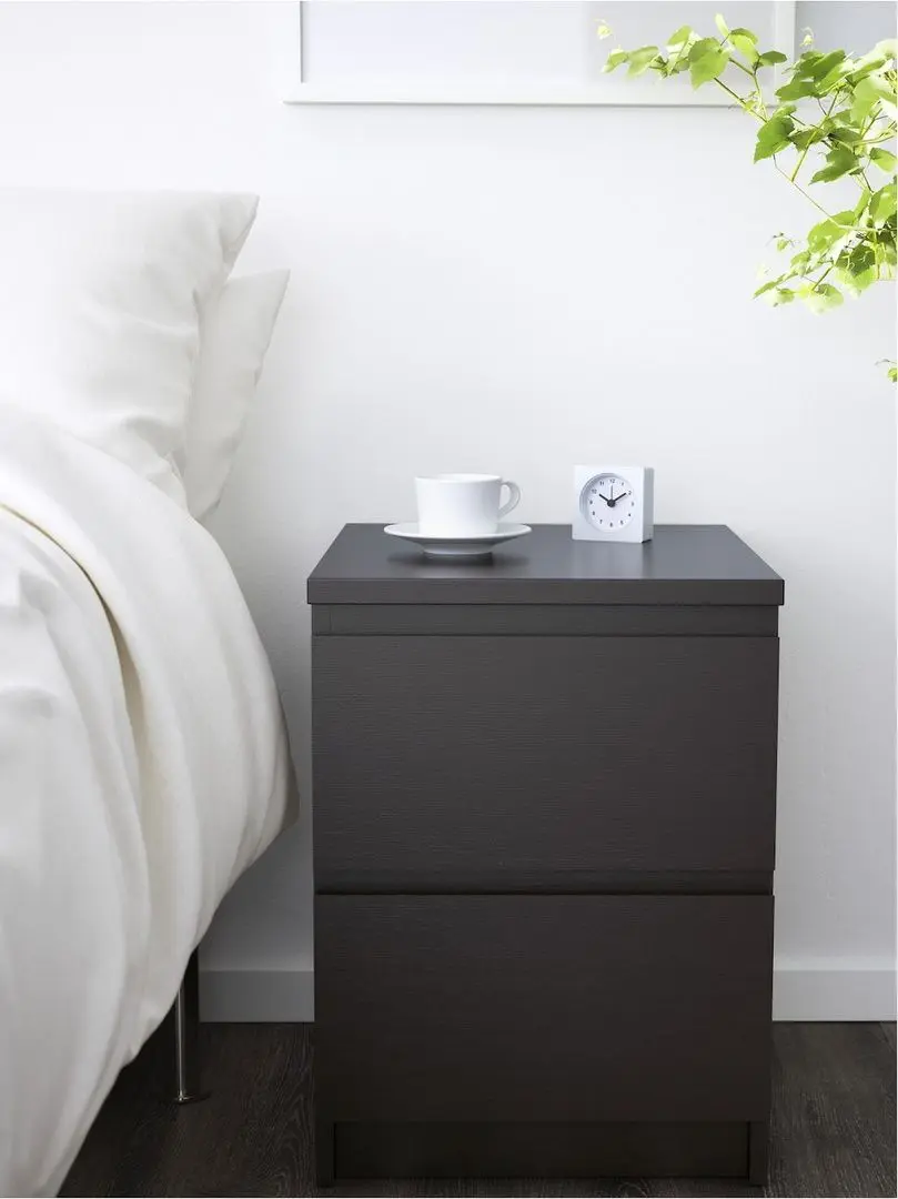 Спальная Ikea Malm 4 предмета 180x200 (Черно-коричневый)