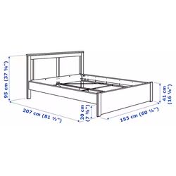 Спальная Ikea Songesand 4 предмета 140x200 (Белый) Thumb