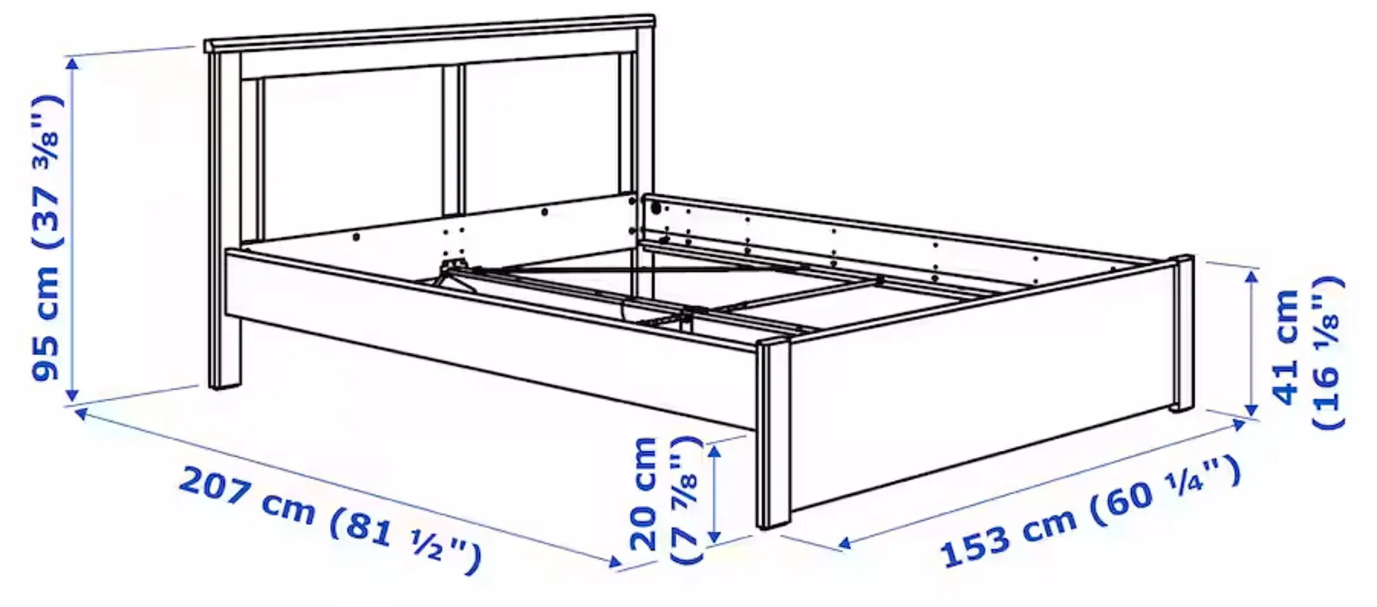 Спальная Ikea Songesand 4 предмета 140x200 (Белый)