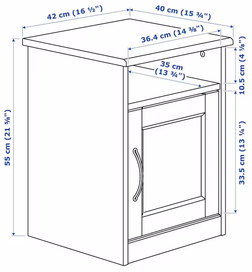 Спальная Ikea Songesand 4 предмета 140x200 (Белый)