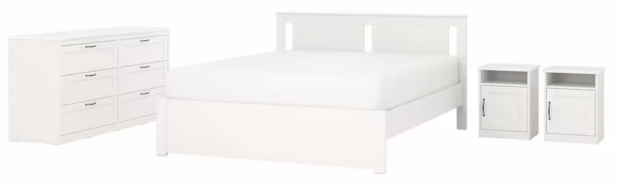 Спальная Ikea Songesand 4 предмета 140x200 (Белый)