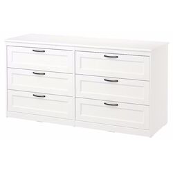Dormitor Ikea Songesand 4 piese 160x200 (Alb) Thumb