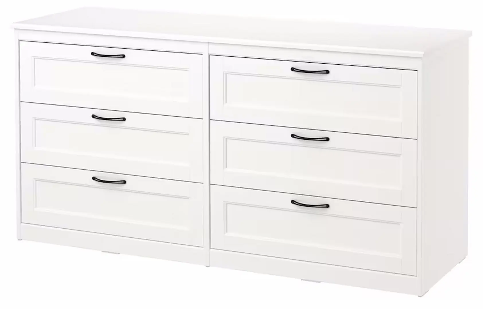 Dormitor Ikea Songesand 4 piese 160x200 (Alb)