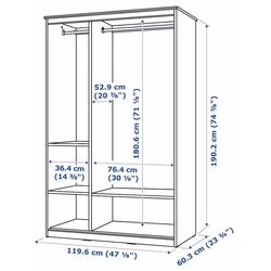 Dormitor Ikea Songesand 5 piese 160x200 (Alb) Thumb