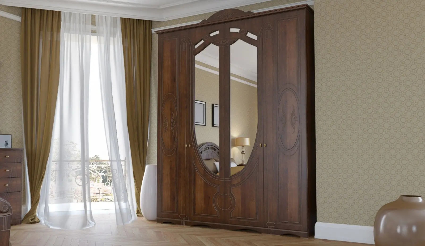 Dormitor Marcel Prod Alexandrina (Walnut)
