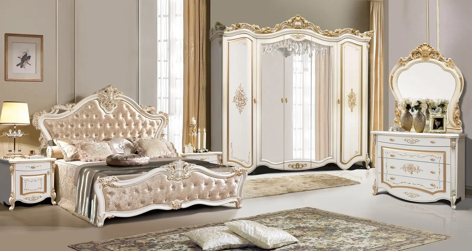 Dormitor Marcel Prod Ameli 5K (Ivory)