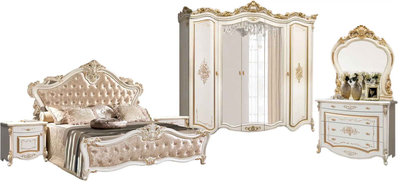 Dormitor Marcel Prod Ameli 5K (Ivory)