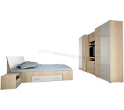 Спальня Marcel Prod Andrei (Sonoma Oak/White)