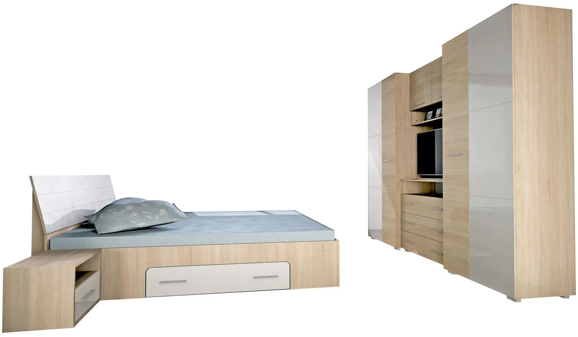 Спальня Marcel Prod Andrei (Sonoma Oak/White)
