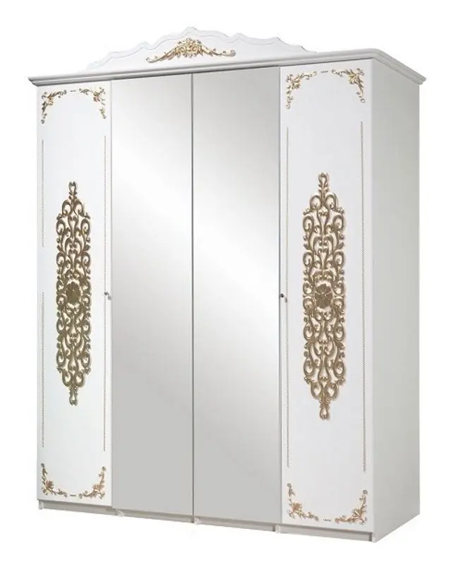 Dormitor Marcel Prod Iskushenie (White/Golden)