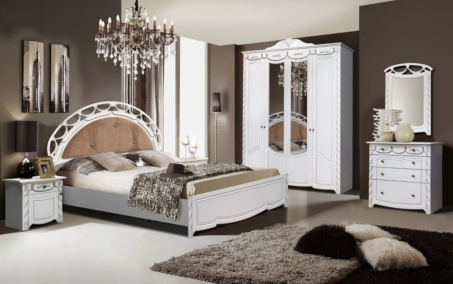 Dormitor Marcel Prod Jasmin (Cream)