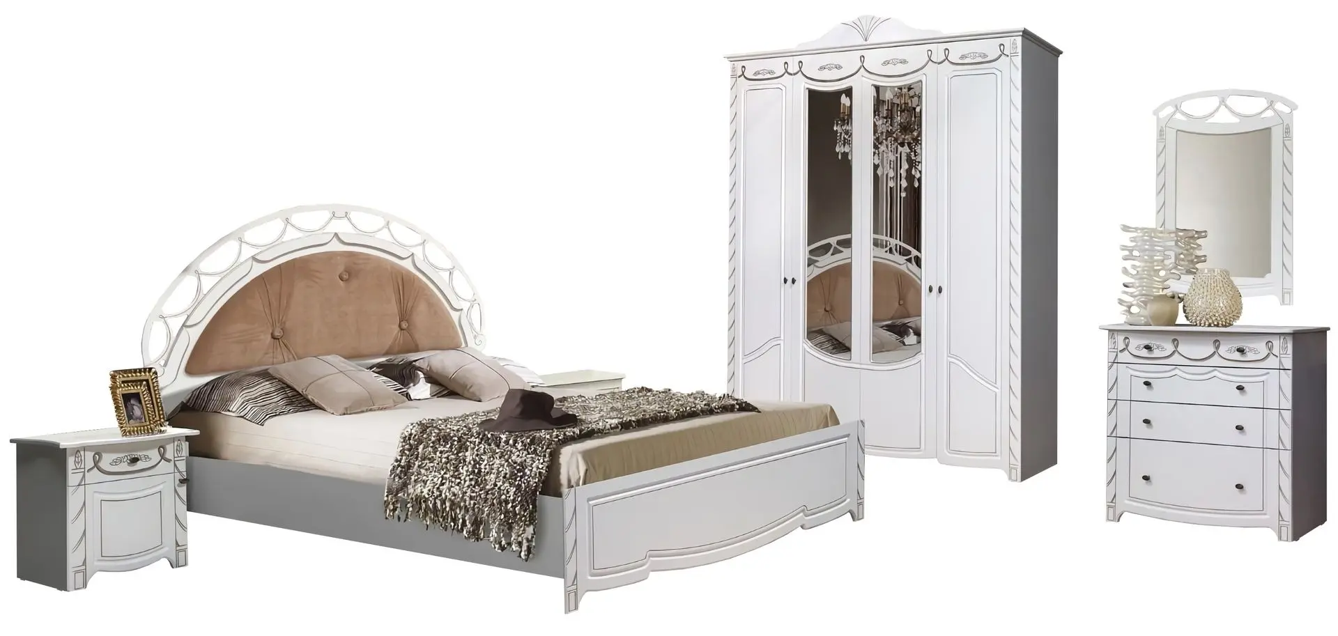 Dormitor Marcel Prod Jasmin (Cream)