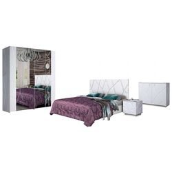 Dormitor Marcel Prod Kenzo P160 (White Gloss)