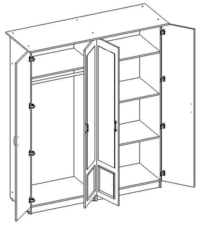 Dormitor Marcel Prod Kim Ro (Wenge/Birch)