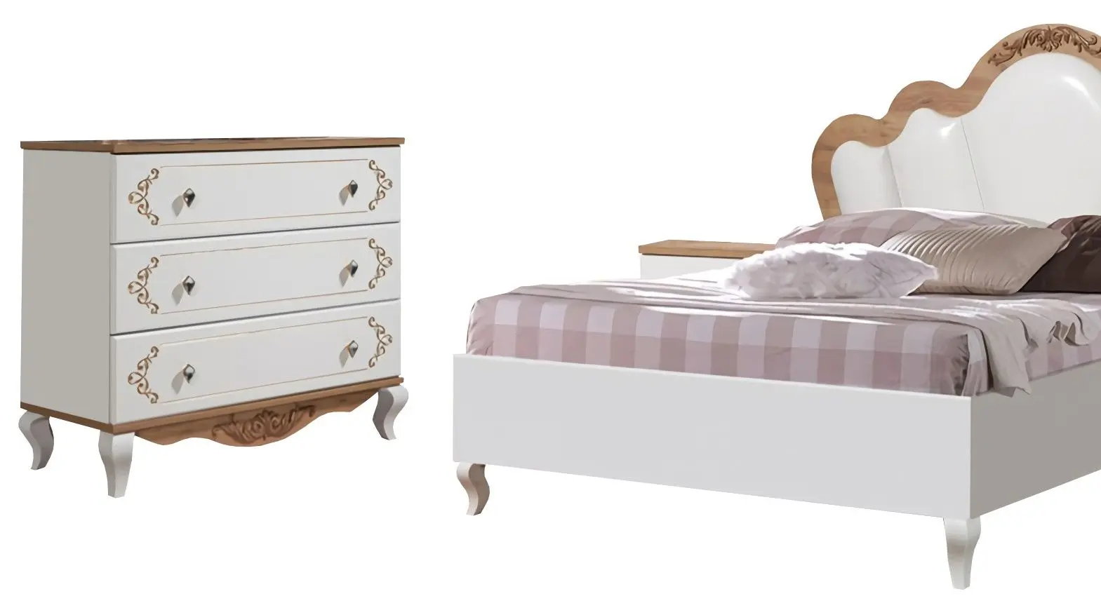 Спальня Marcel Prod Nellie (White/Craft Oak Golden)