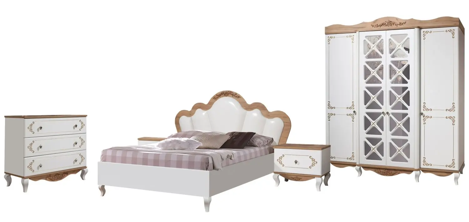 Спальня Marcel Prod Nellie (White/Craft Oak Golden)