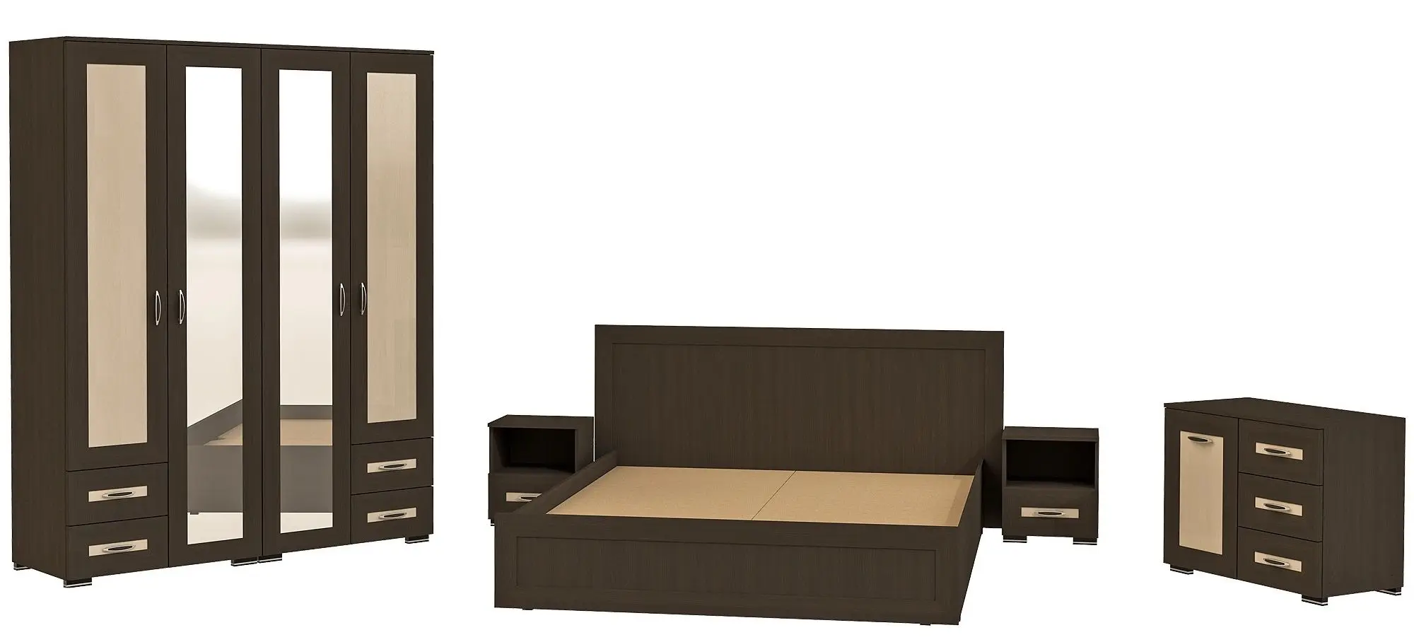 Спальня Marcel Prod Palermo (Wenge/Birch)