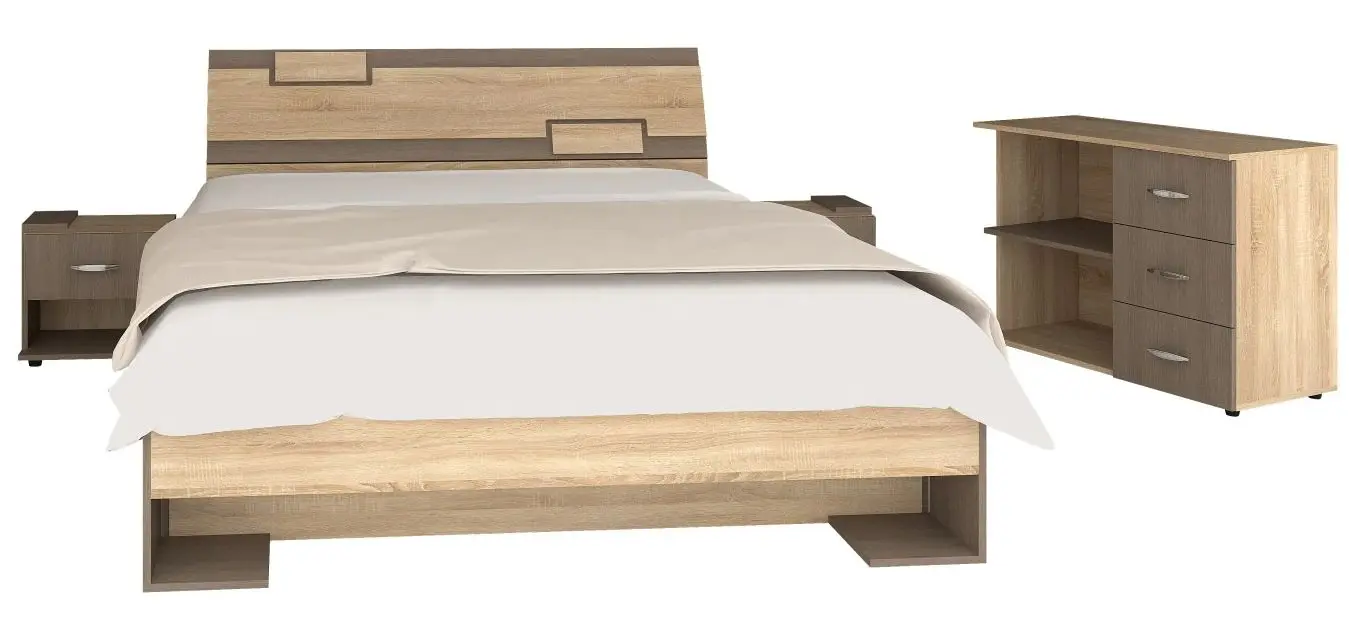 Dormitor Marcel Prod Roxy II (Sonoma Oak/Sonoma Oak Truffle)