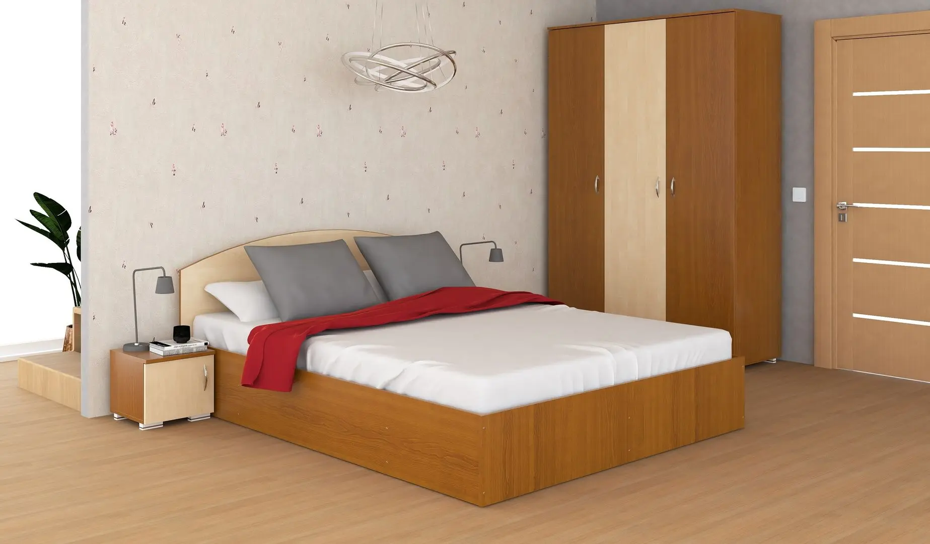 Dormitor Marcel Prod Siesta (Cherry/Birch)