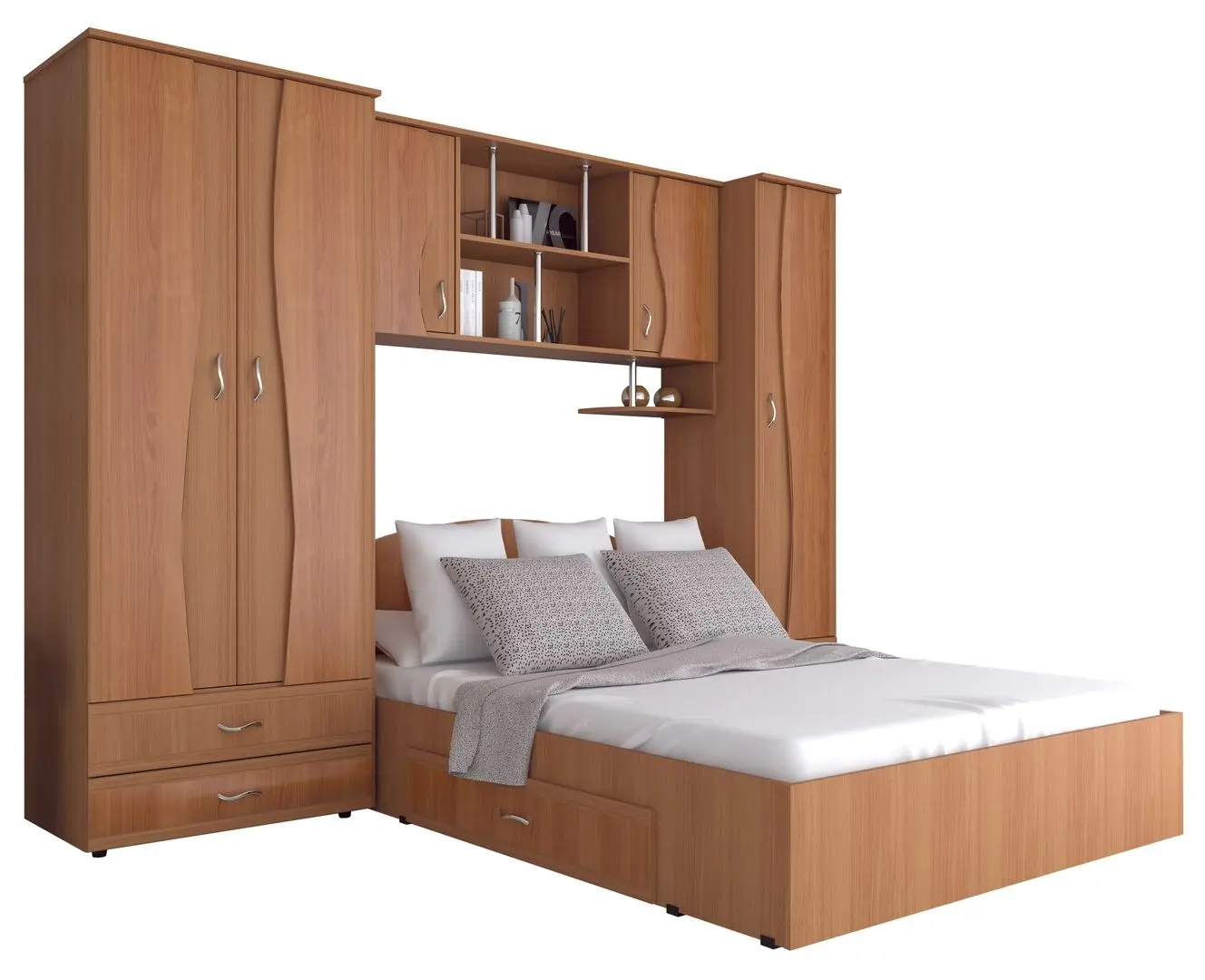 Dormitor Marcel Prod Tineret CU D2 (Cherry/Beech)