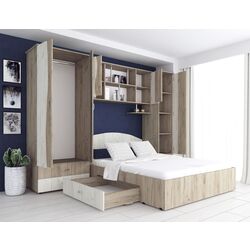 Dormitor Marcel Prod Tineret CU D2 (Craft Oak Gray/Craft Oak White) Thumb