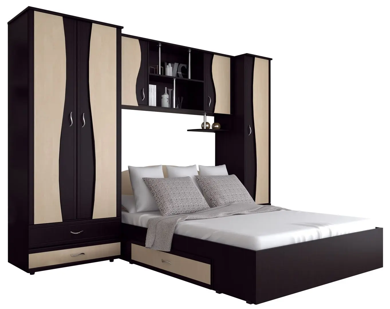 Dormitor Marcel Prod Tineret CU D2 (Wenge/Birch)