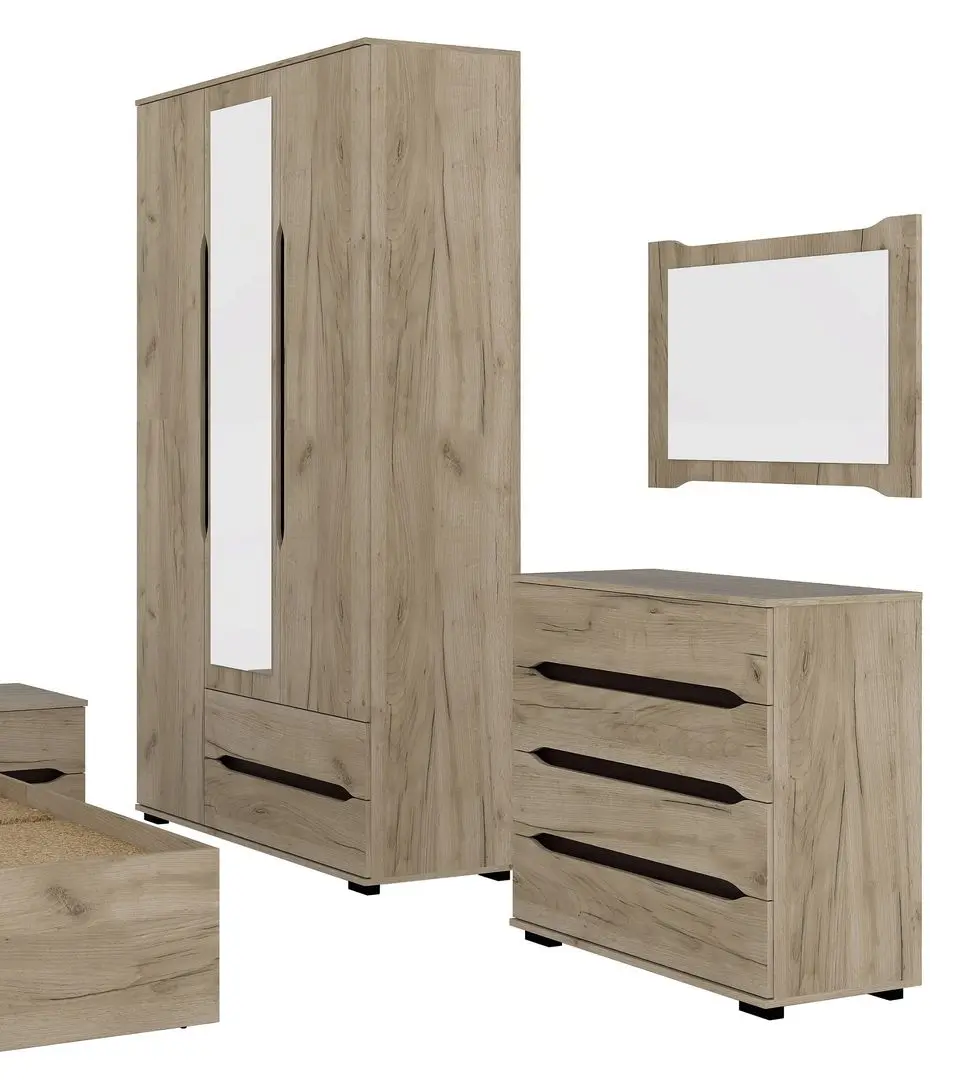 Dormitor Marcel Prod Valencia 3U (Craft Oak Gray)